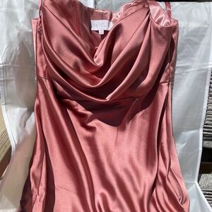 Pink Satin Dress